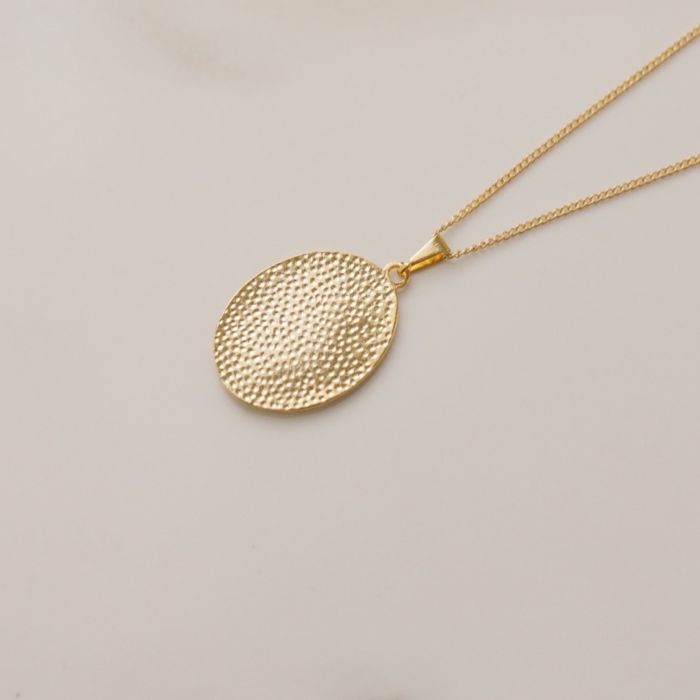 Virgin Mary Enamel Necklace | 18k Gold Filled - Picture 2 of 4